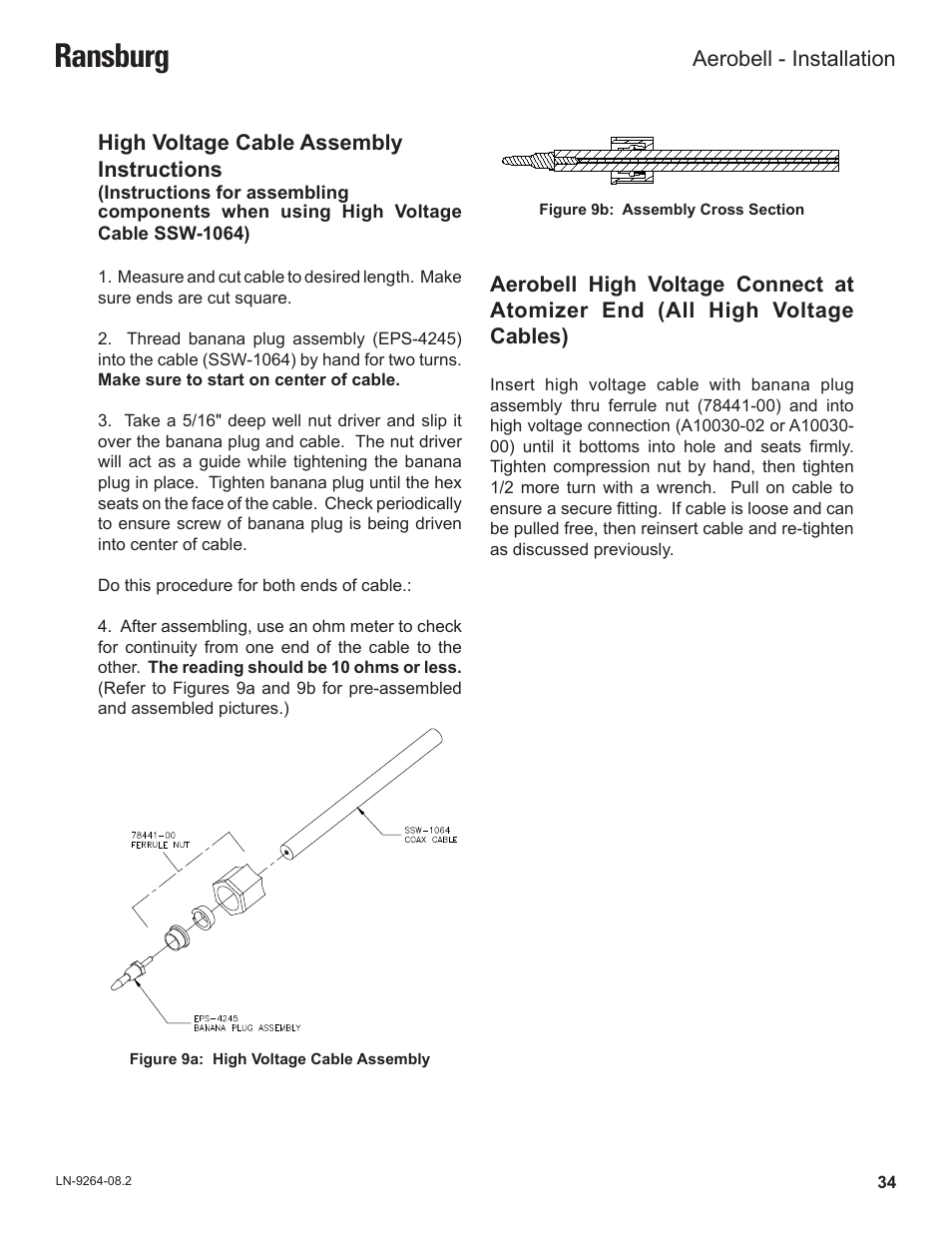 Ransburg | Ransburg Aerobell (Std.) Rotary Atomizer A12381 User Manual | Page 38 / 89