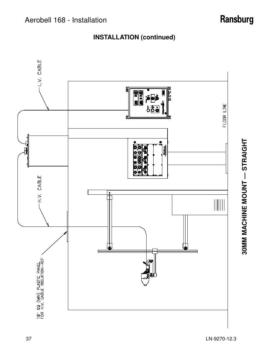 Aerobell 168 - installation | Ransburg Aerobell 168 A12787 User Manual | Page 40 / 116