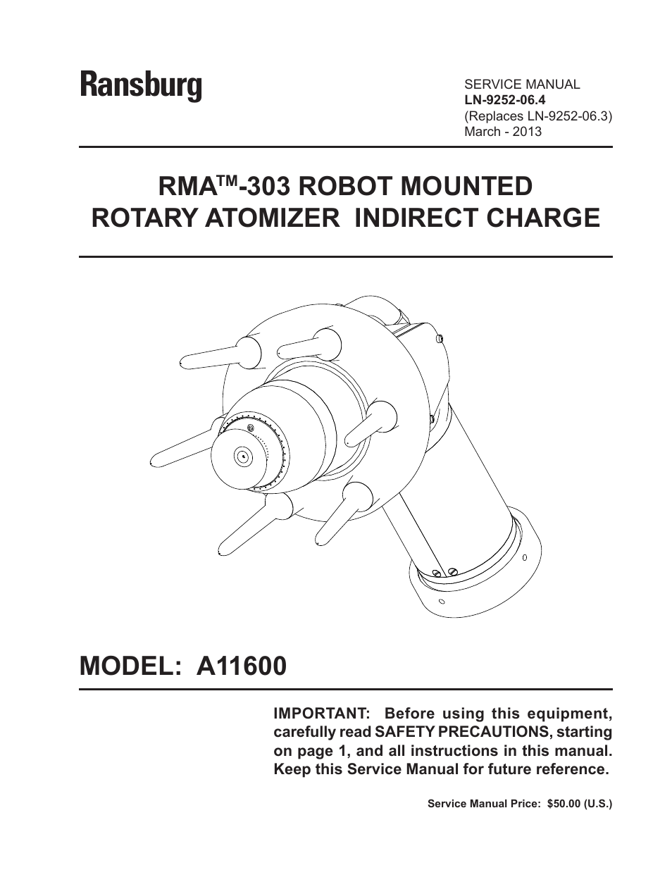 Ransburg RMA Indirect A11600 User Manual | 103 pages