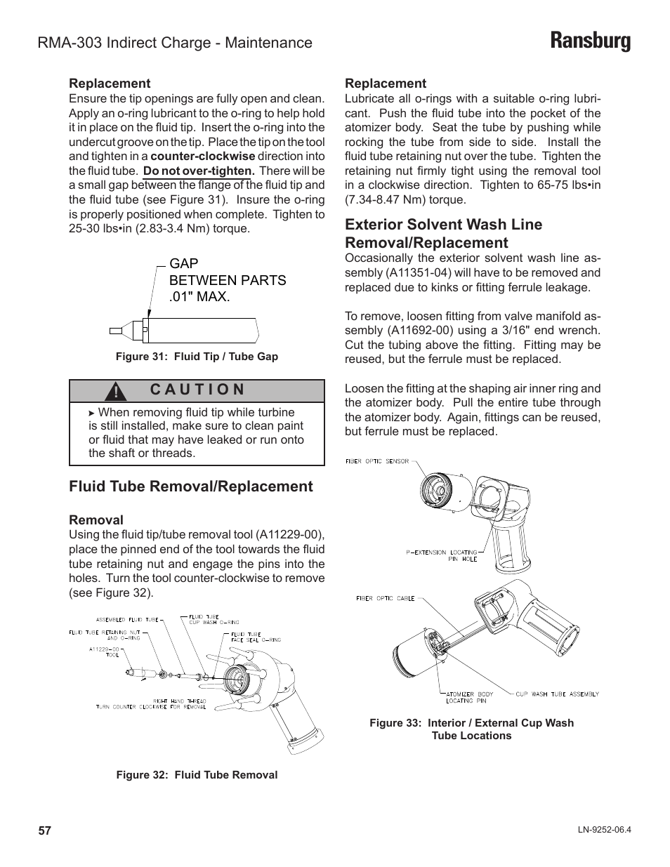 Ransburg | Ransburg RMA Indirect A11600 User Manual | Page 61 / 103