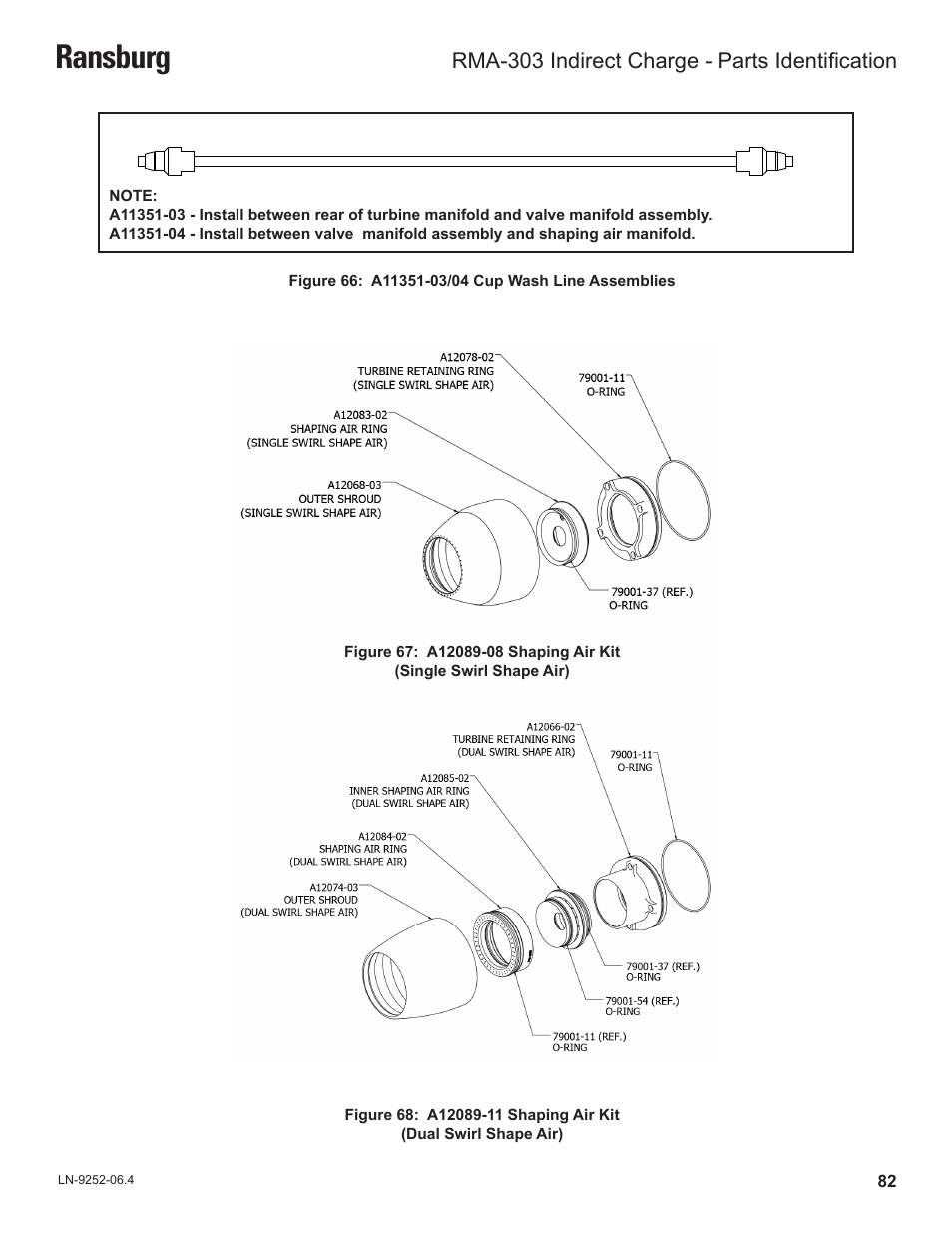Ransburg, Rma-303 indirect charge - parts identification | Ransburg RMA Indirect A11600 User Manual | Page 86 / 103