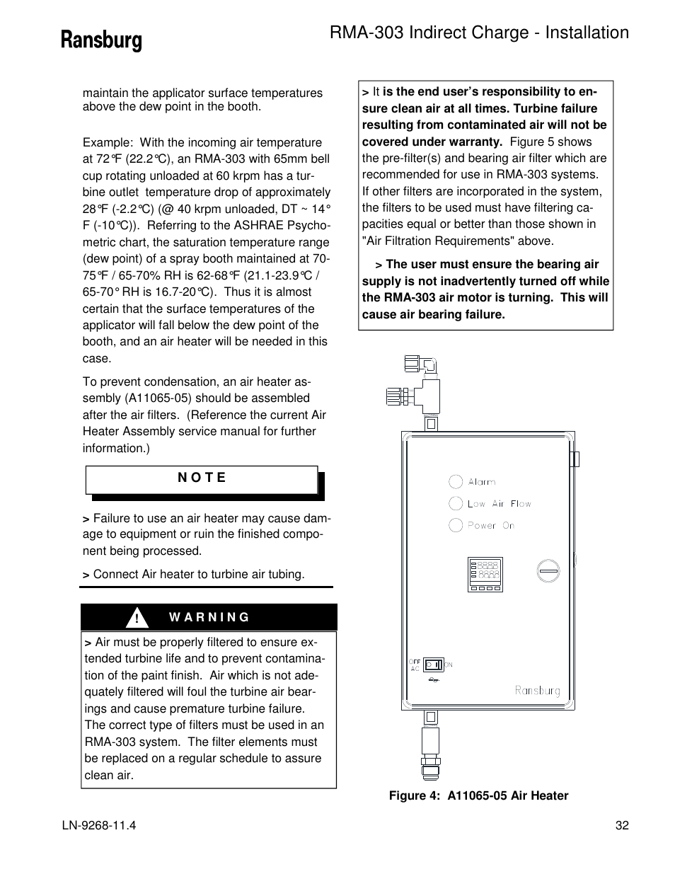 Rma-303 indirect charge - installation | Ransburg RMA Indirect A12869 User Manual | Page 37 / 121