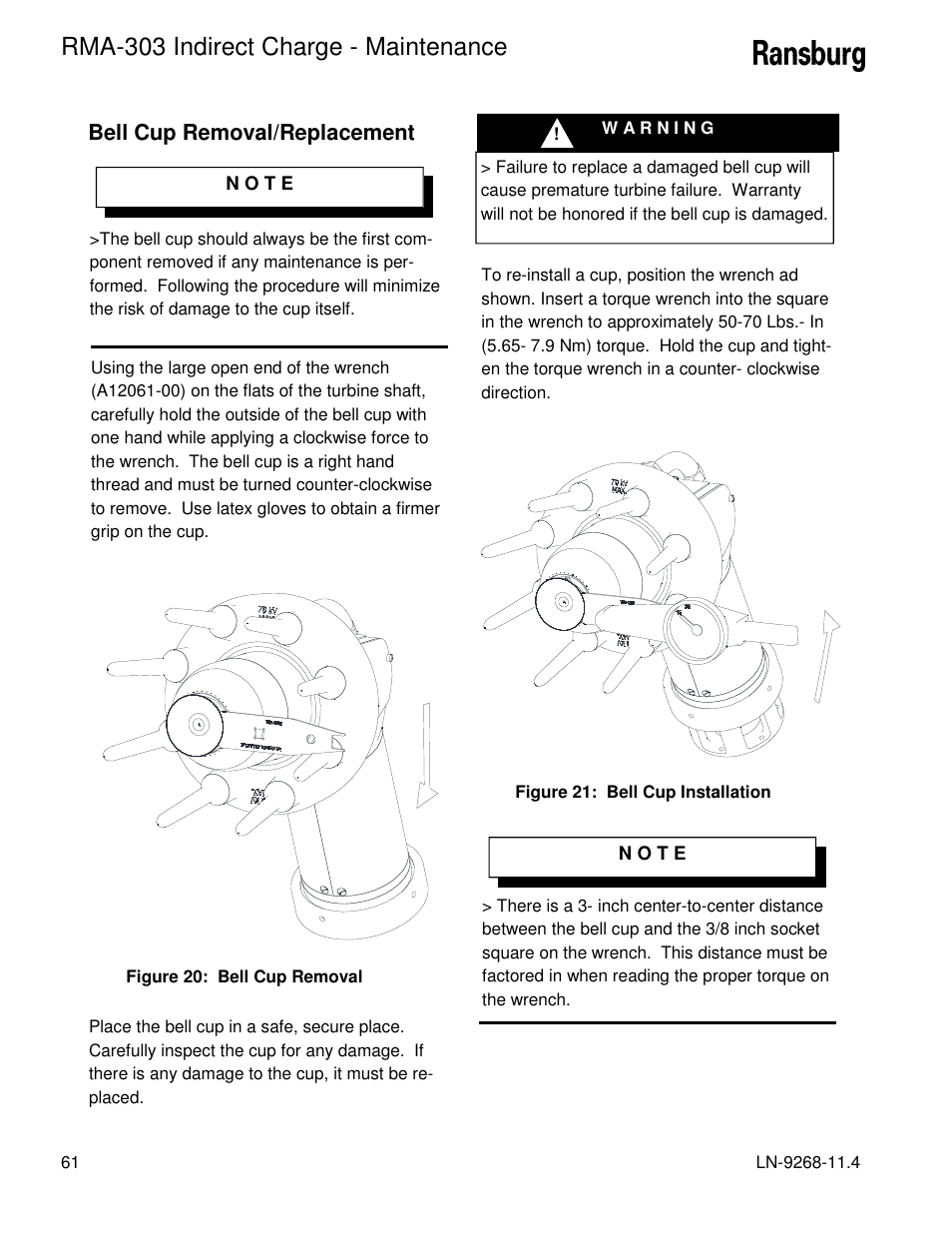 Rma-303 indirect charge - maintenance | Ransburg RMA Indirect A12869 User Manual | Page 66 / 121