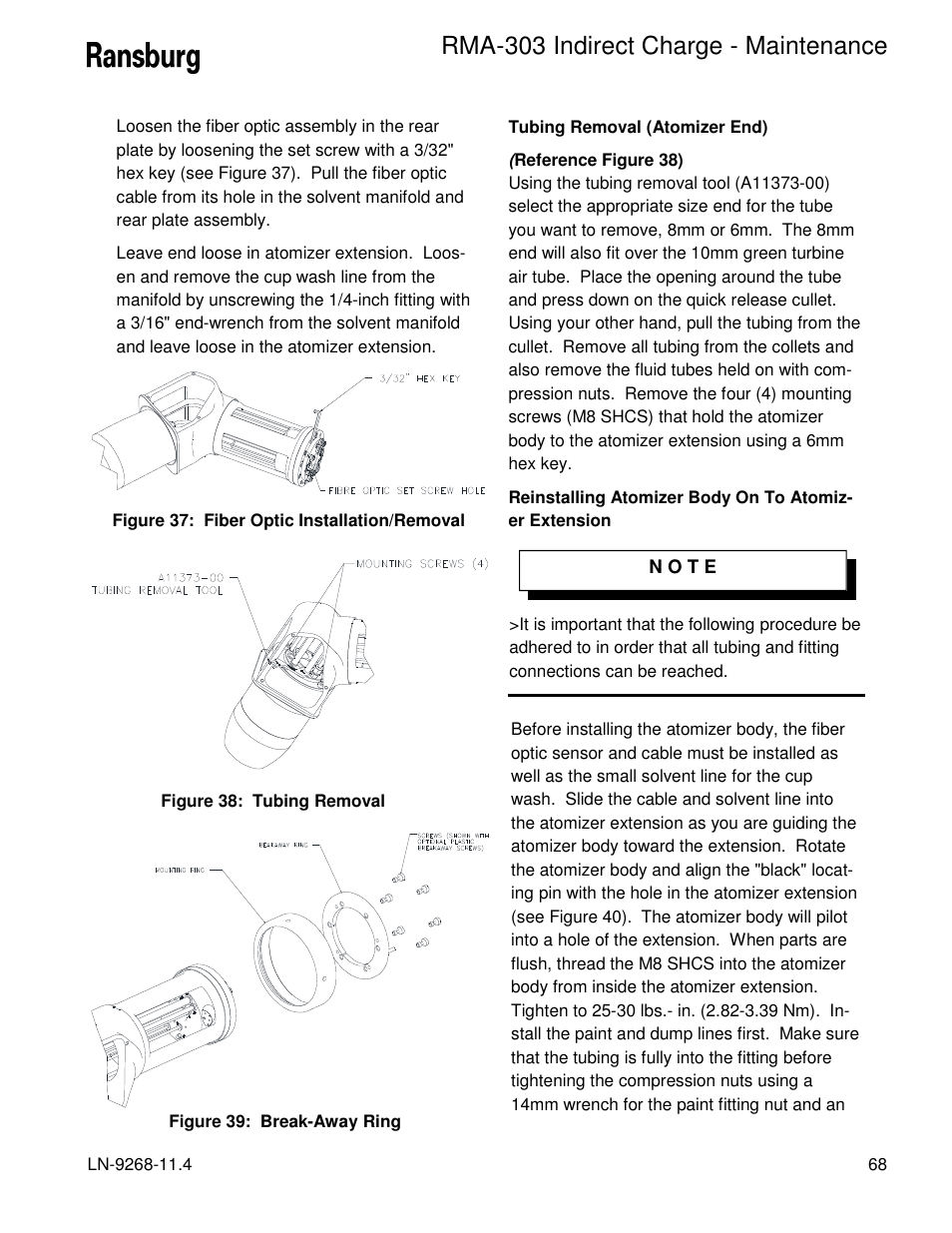Rma-303 indirect charge - maintenance | Ransburg RMA Indirect A12869 User Manual | Page 73 / 121