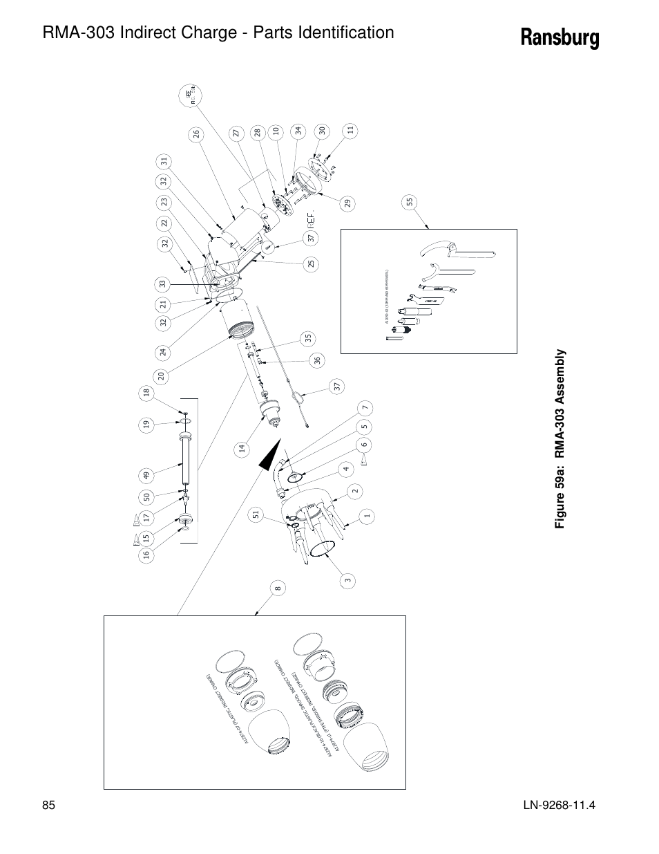 Rma-303 indirect charge - parts identification | Ransburg RMA Indirect A12869 User Manual | Page 90 / 121