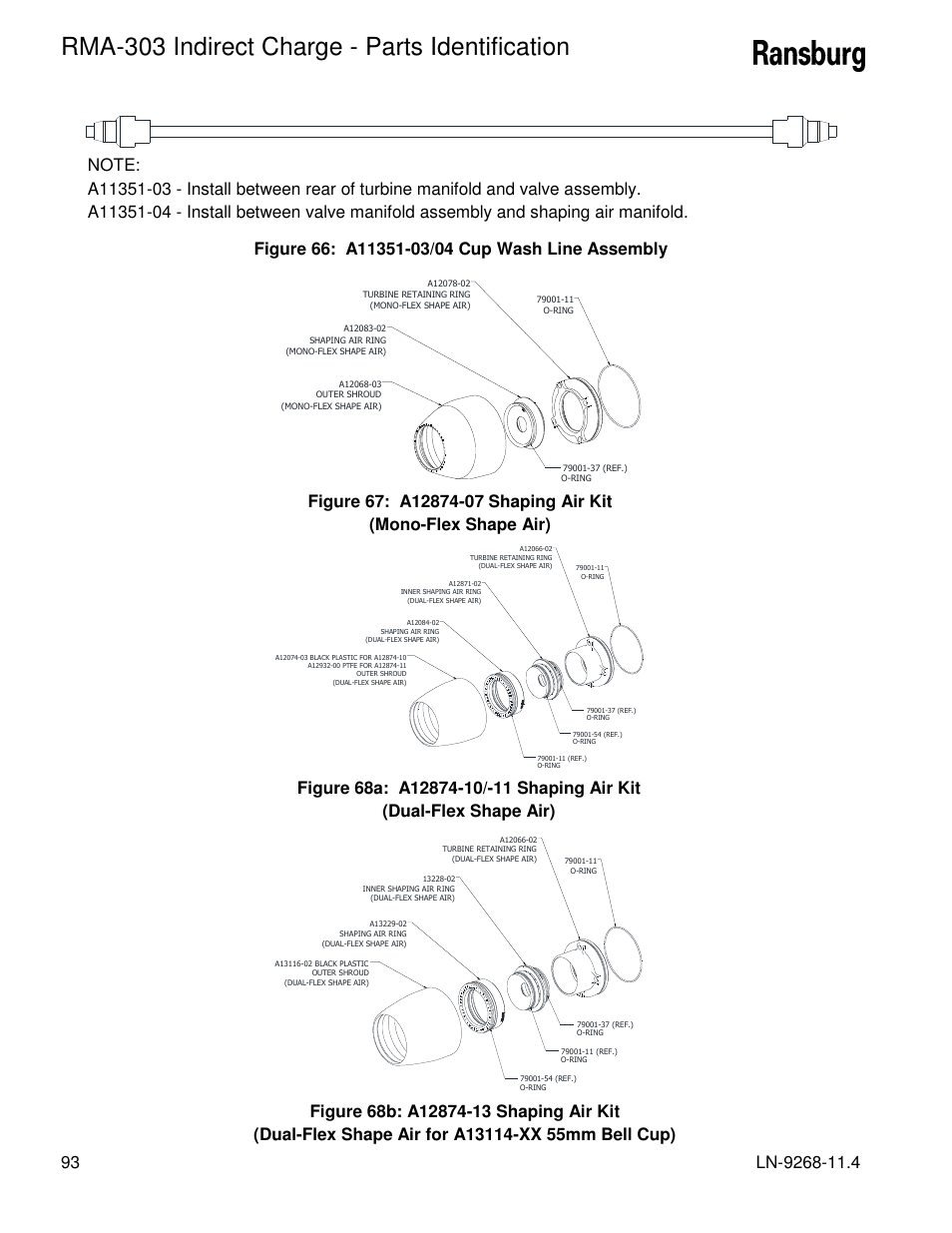 Rma-303 indirect charge - parts identification | Ransburg RMA Indirect A12869 User Manual | Page 98 / 121