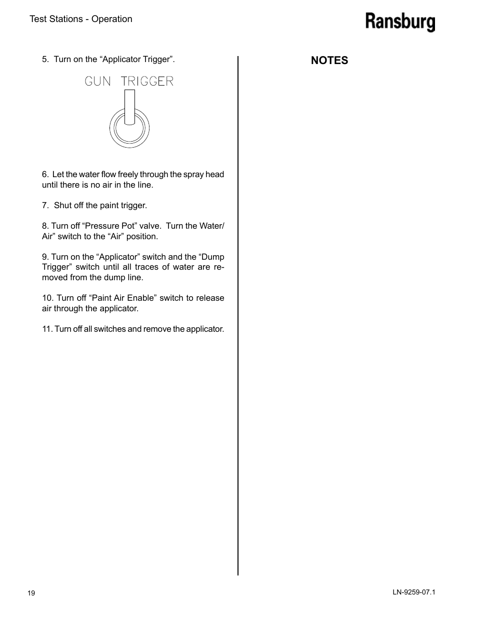 Ransburg Test Stand RMA-303, EVOLVER, EVOLVER NE User Manual | Page 22 / 28