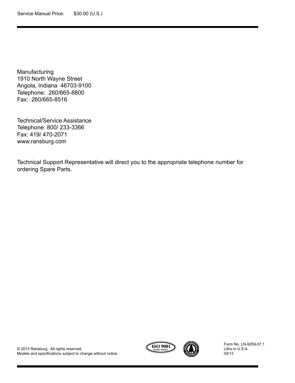 Ransburg Test Stand RMA-303, EVOLVER, EVOLVER NE User Manual | Page 28 / 28