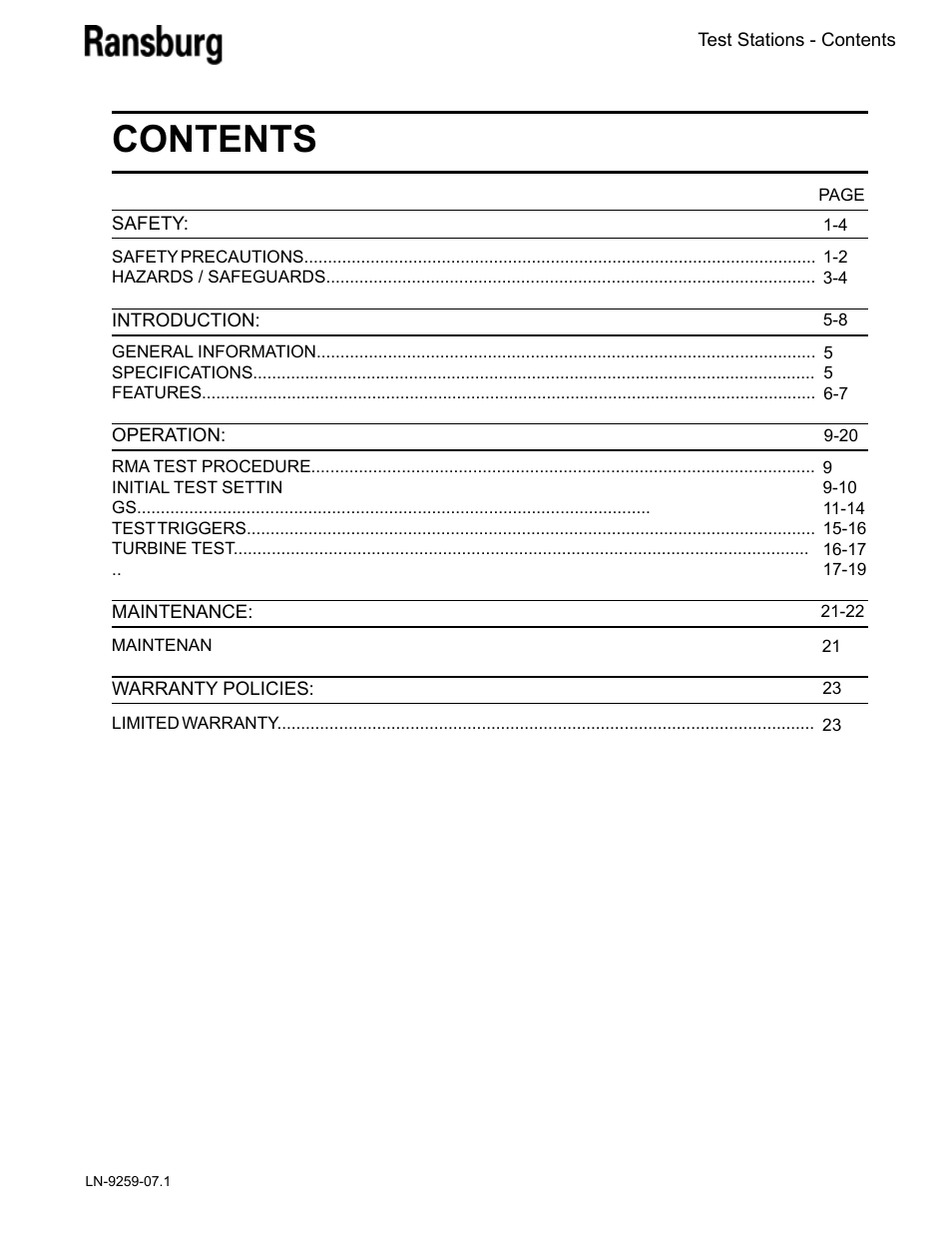 Ransburg Test Stand RMA-303, EVOLVER, EVOLVER NE User Manual | Page 3 / 28