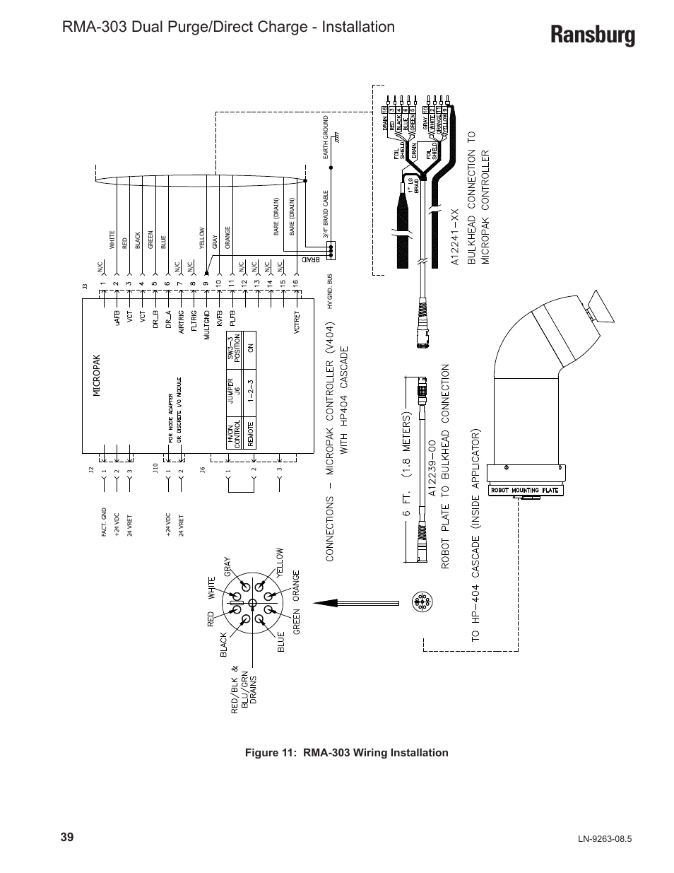 Ransburg, Rma-303 dual purge/direct charge - installation | Ransburg RMA Dual Purge Direct A12300 User Manual | Page 44 / 116