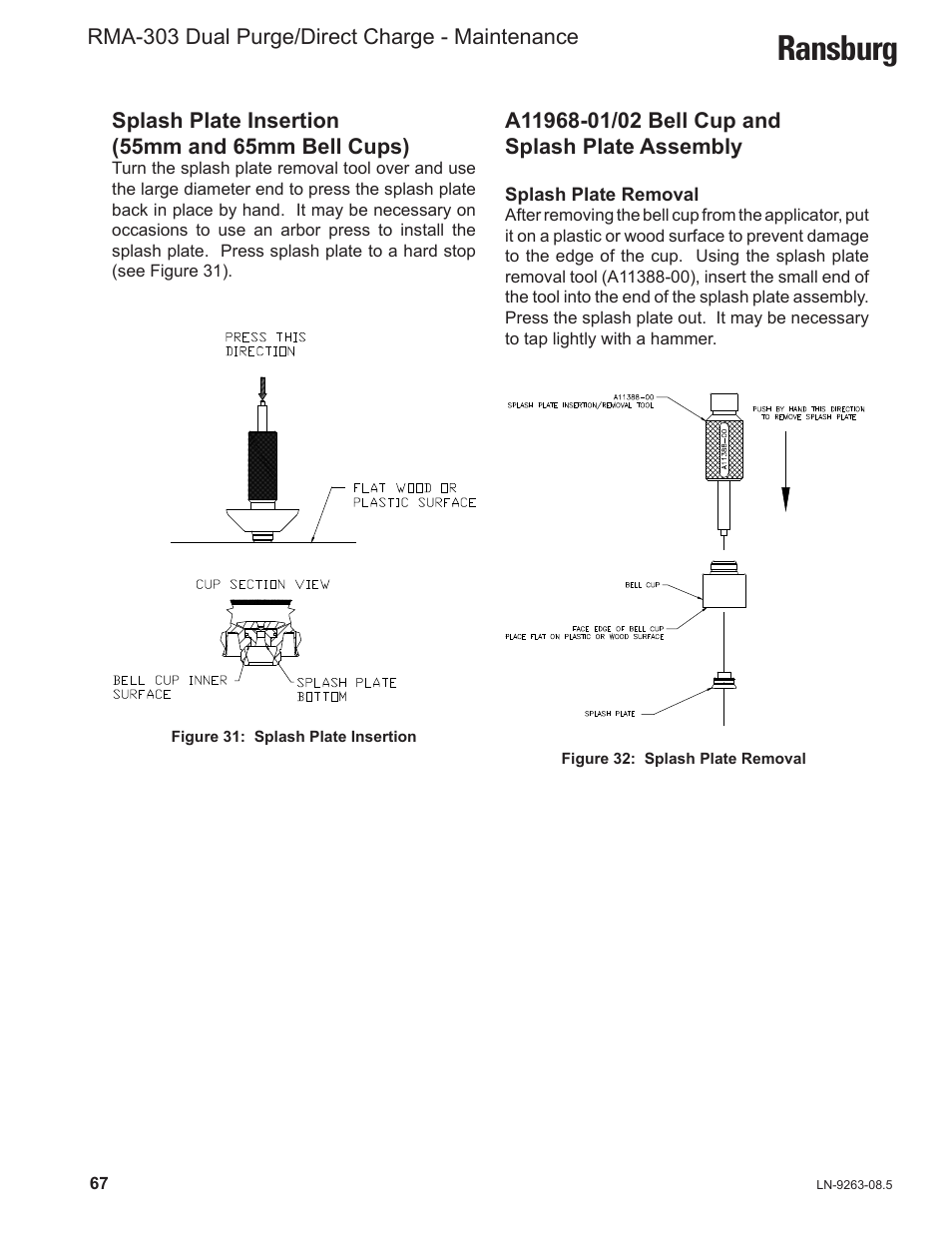 Ransburg | Ransburg RMA Dual Purge Direct A12300 User Manual | Page 72 / 116