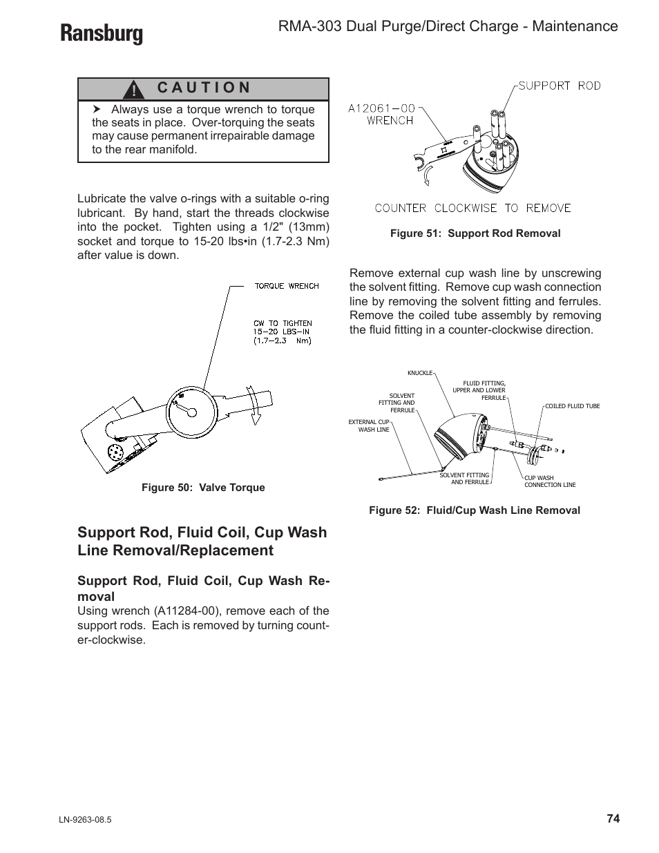 Ransburg, Rma-303 dual purge/direct charge - maintenance | Ransburg RMA Dual Purge Direct A12300 User Manual | Page 79 / 116