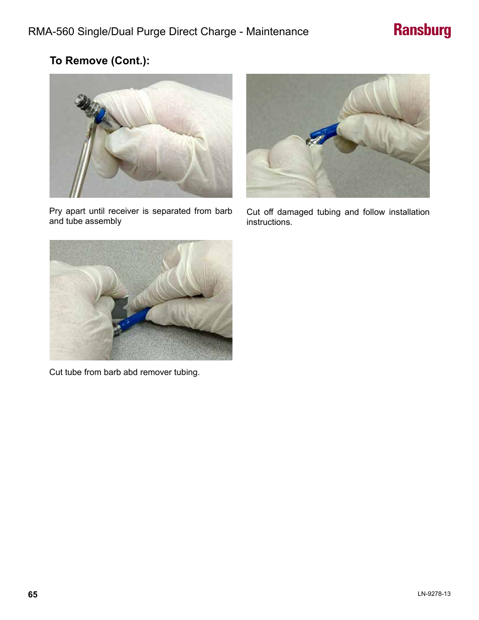 Ransburg | Ransburg RMA-560 Single_Dual Purge Direct A13364 User Manual | Page 68 / 104