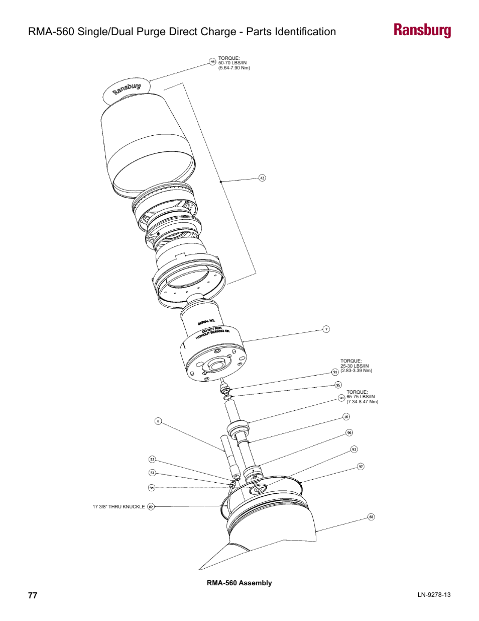 Rma-560 assembly, Ransburg | Ransburg RMA-560 Single_Dual Purge Direct A13364 User Manual | Page 80 / 104