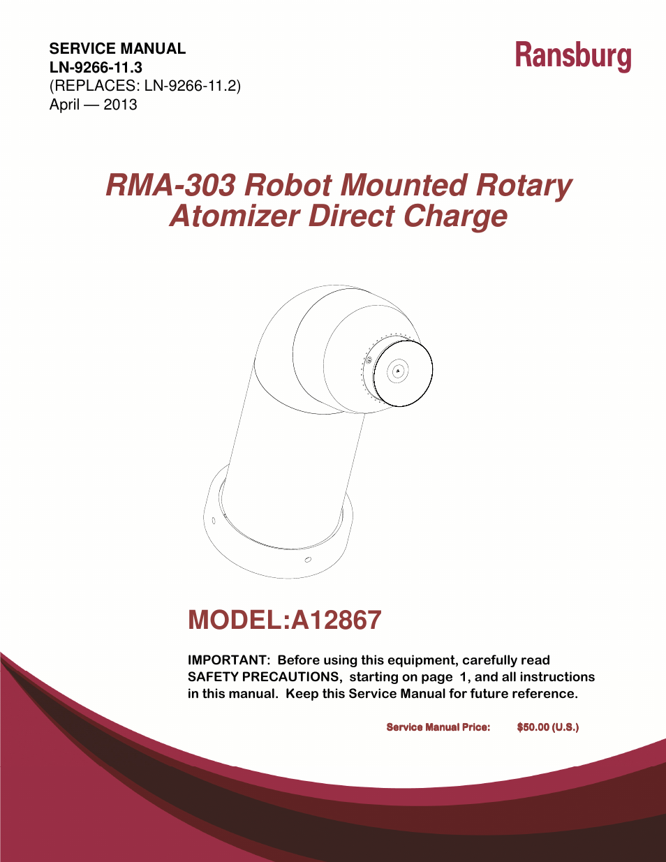 Ransburg RMA Direct A12867 User Manual | 118 pages