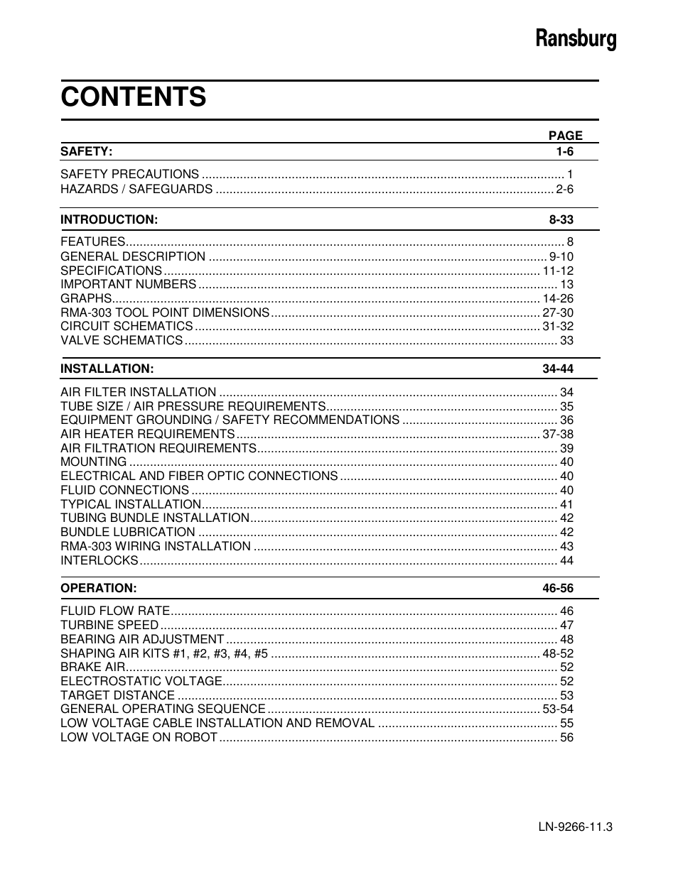 Ransburg RMA Direct A12867 User Manual | Page 2 / 118