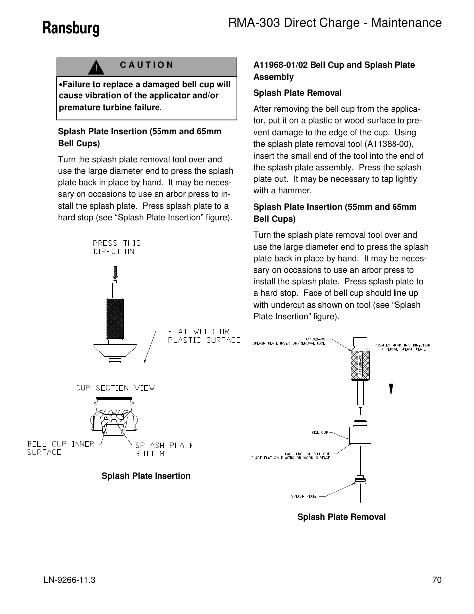 Rma-303 direct charge - maintenance | Ransburg RMA Direct A12867 User Manual | Page 73 / 118