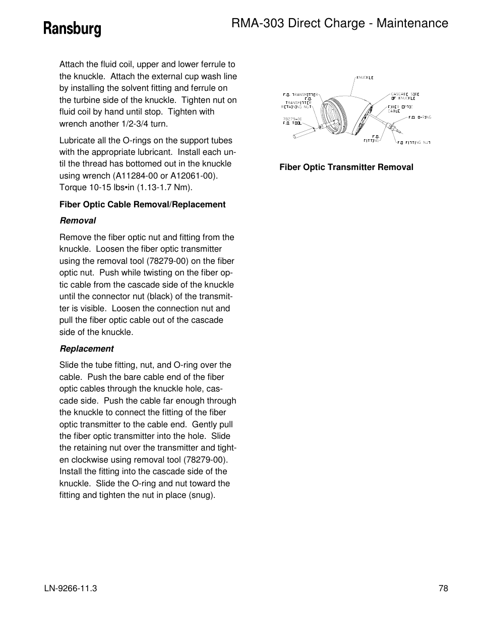 Rma-303 direct charge - maintenance | Ransburg RMA Direct A12867 User Manual | Page 81 / 118