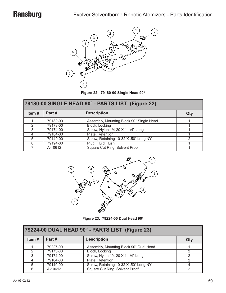 Ransburg | Ransburg Evolver Solvent Robot Applicator 79190-XXXXXXXX User Manual | Page 63 / 82