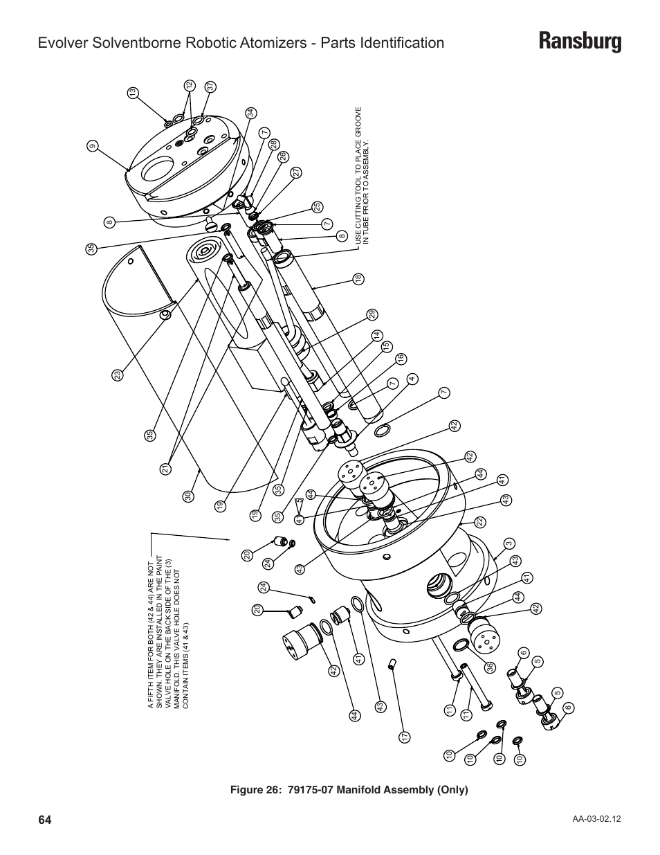 Ransburg | Ransburg Evolver Solvent Robot Applicator 79190-XXXXXXXX User Manual | Page 68 / 82