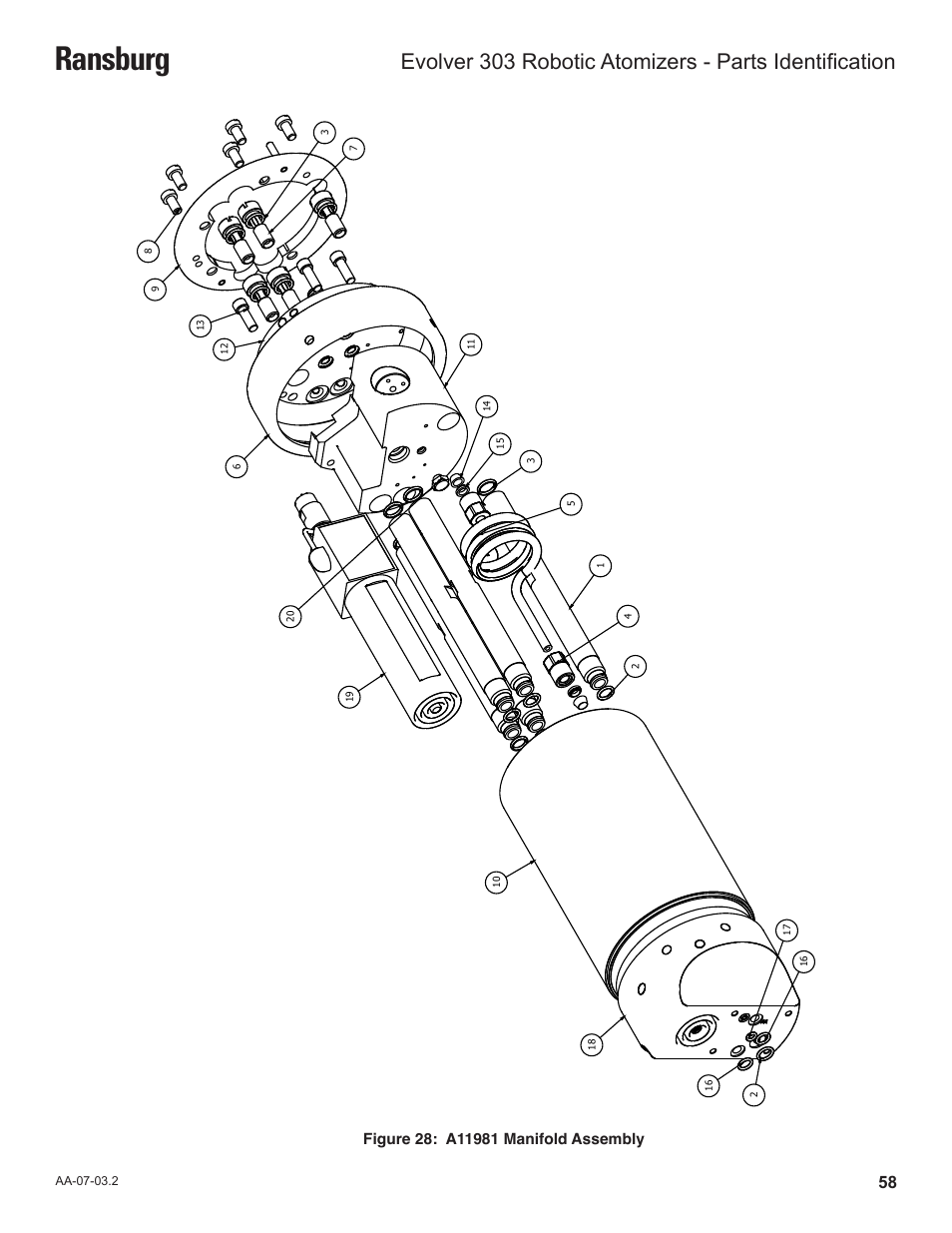 Ransburg | Ransburg Evolver 303 Solvent Applicator A11976-XXX User Manual | Page 61 / 85