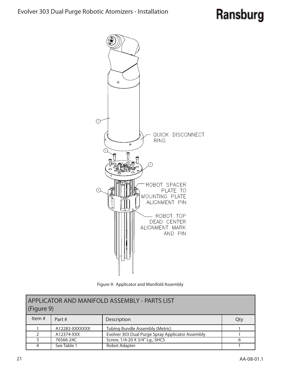 Ransburg Evolver 303 Dual Purge Solvent Robotic Applicator A12374-XXX User Manual | Page 26 / 86