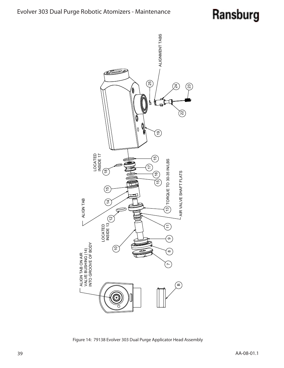 Ransburg Evolver 303 Dual Purge Solvent Robotic Applicator A12374-XXX User Manual | Page 44 / 86