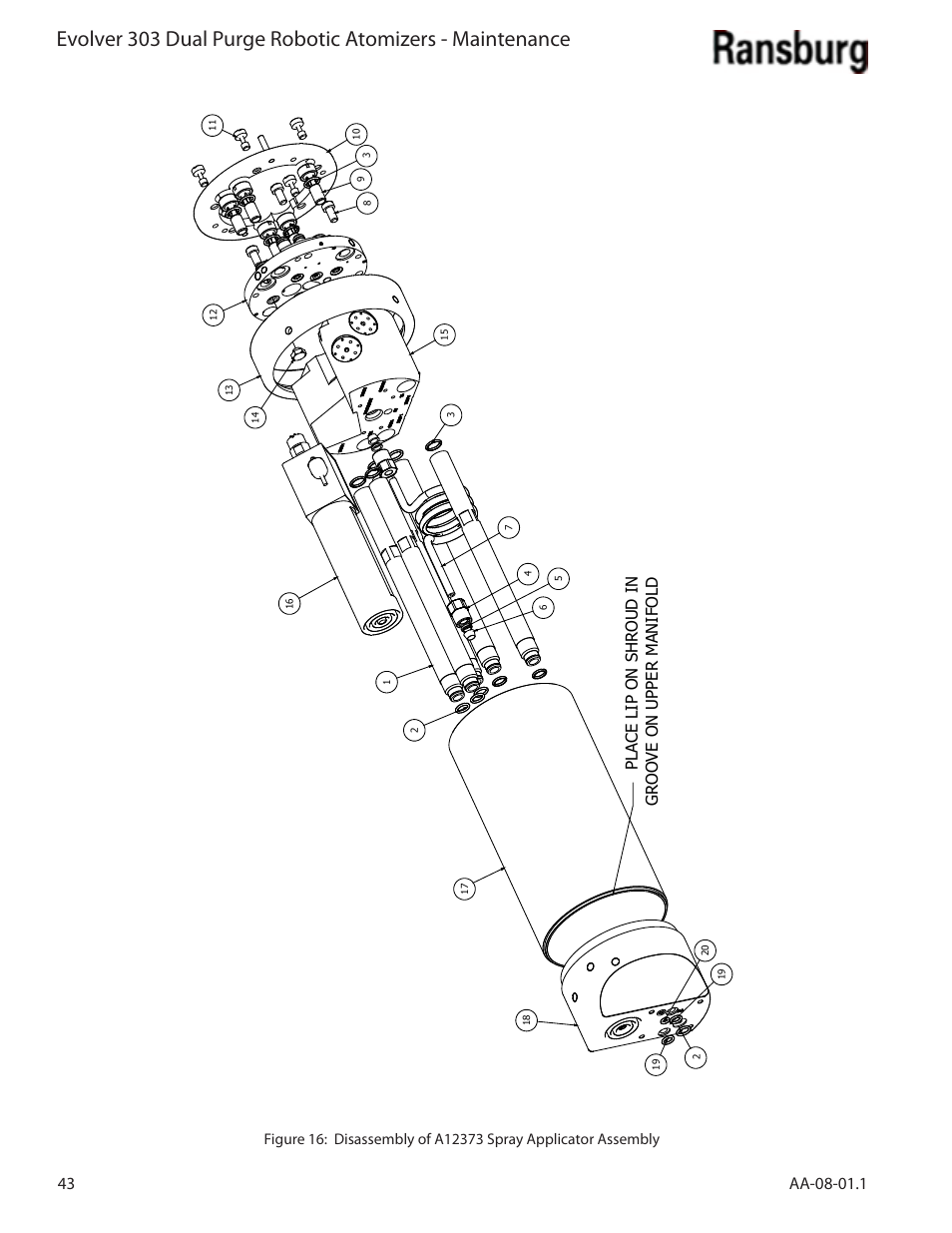 Ransburg Evolver 303 Dual Purge Solvent Robotic Applicator A12374-XXX User Manual | Page 48 / 86