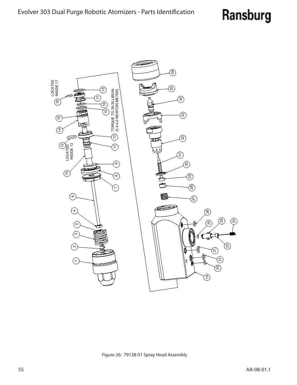Ransburg Evolver 303 Dual Purge Solvent Robotic Applicator A12374-XXX User Manual | Page 60 / 86