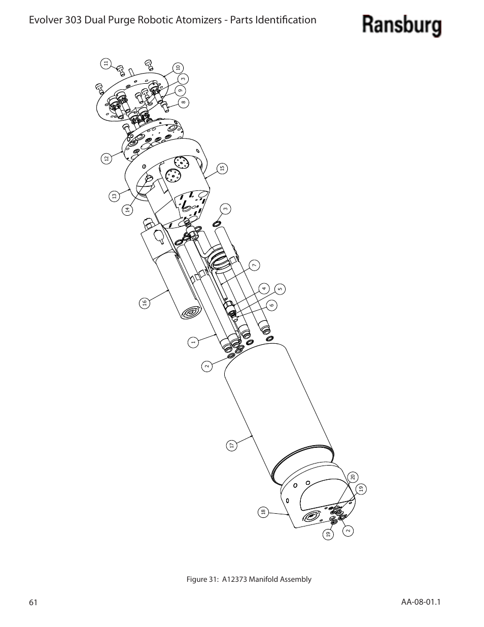 Ransburg Evolver 303 Dual Purge Solvent Robotic Applicator A12374-XXX User Manual | Page 66 / 86