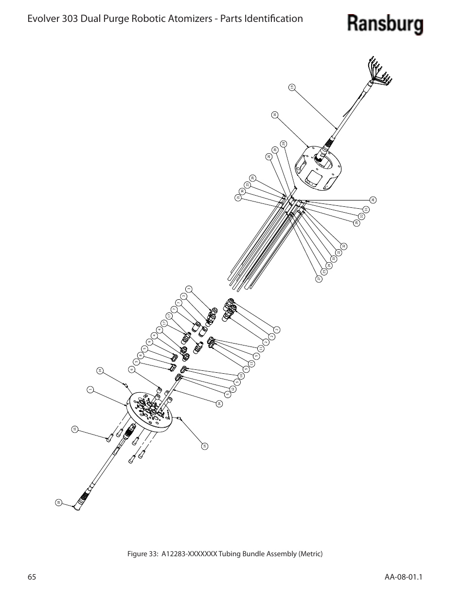 Ransburg Evolver 303 Dual Purge Solvent Robotic Applicator A12374-XXX User Manual | Page 70 / 86