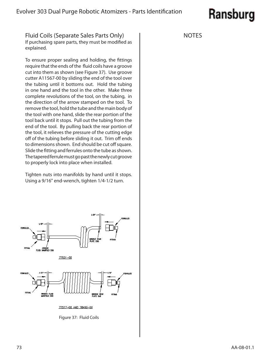 Ransburg Evolver 303 Dual Purge Solvent Robotic Applicator A12374-XXX User Manual | Page 78 / 86