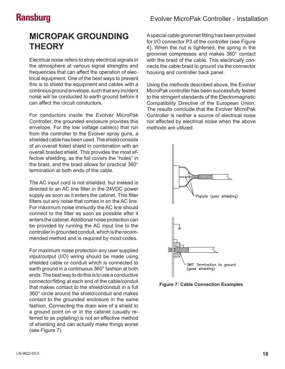 Ransburg, Micropak grounding theory, Evolver micropak controller - installation | Ransburg Evolver MicroPak Controller A10406 User Manual | Page 21 / 37