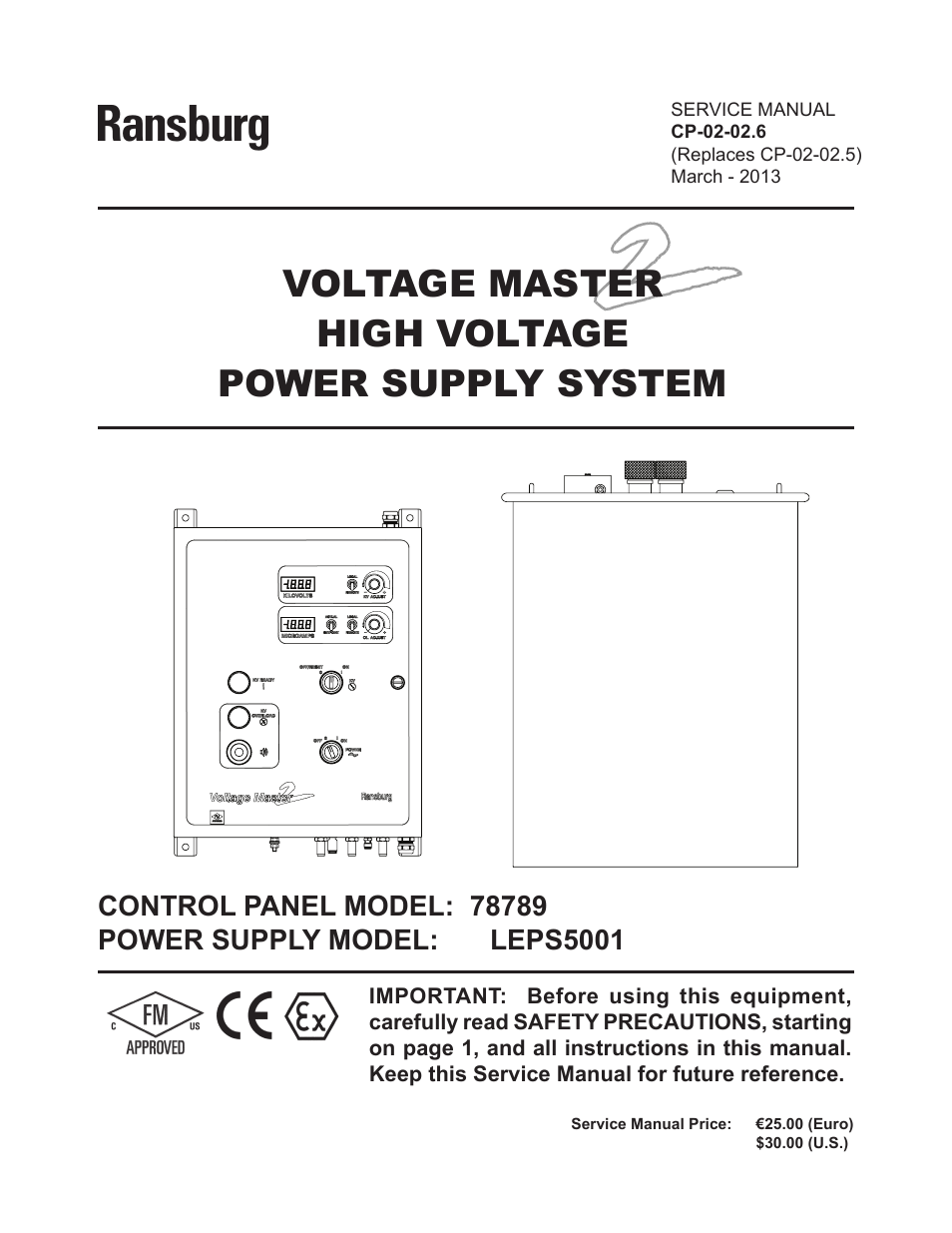 Ransburg Voltage Master 2 78789_LEPS5001 User Manual | 51 pages