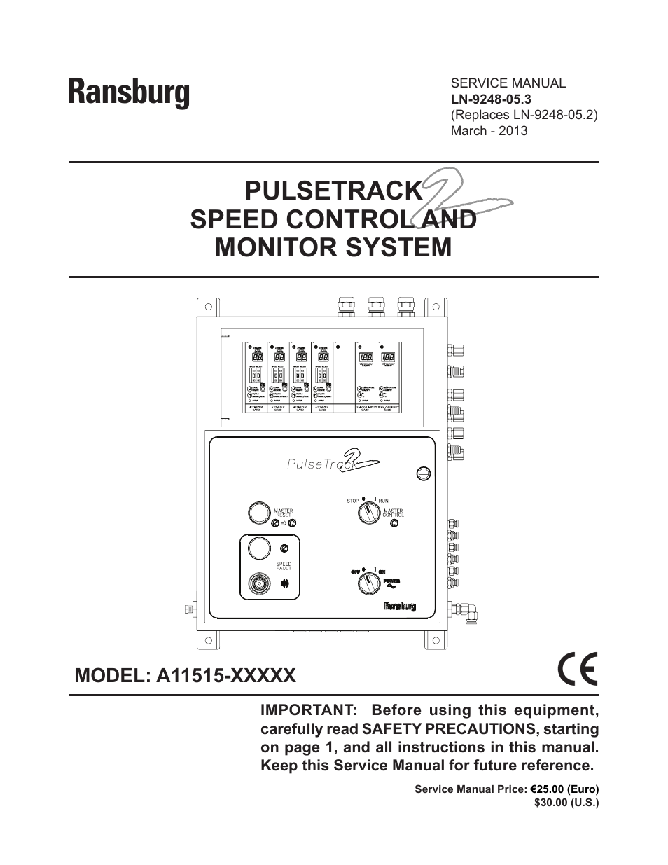 Ransburg PulseTrack2 A11515-XXXXX User Manual | 58 pages