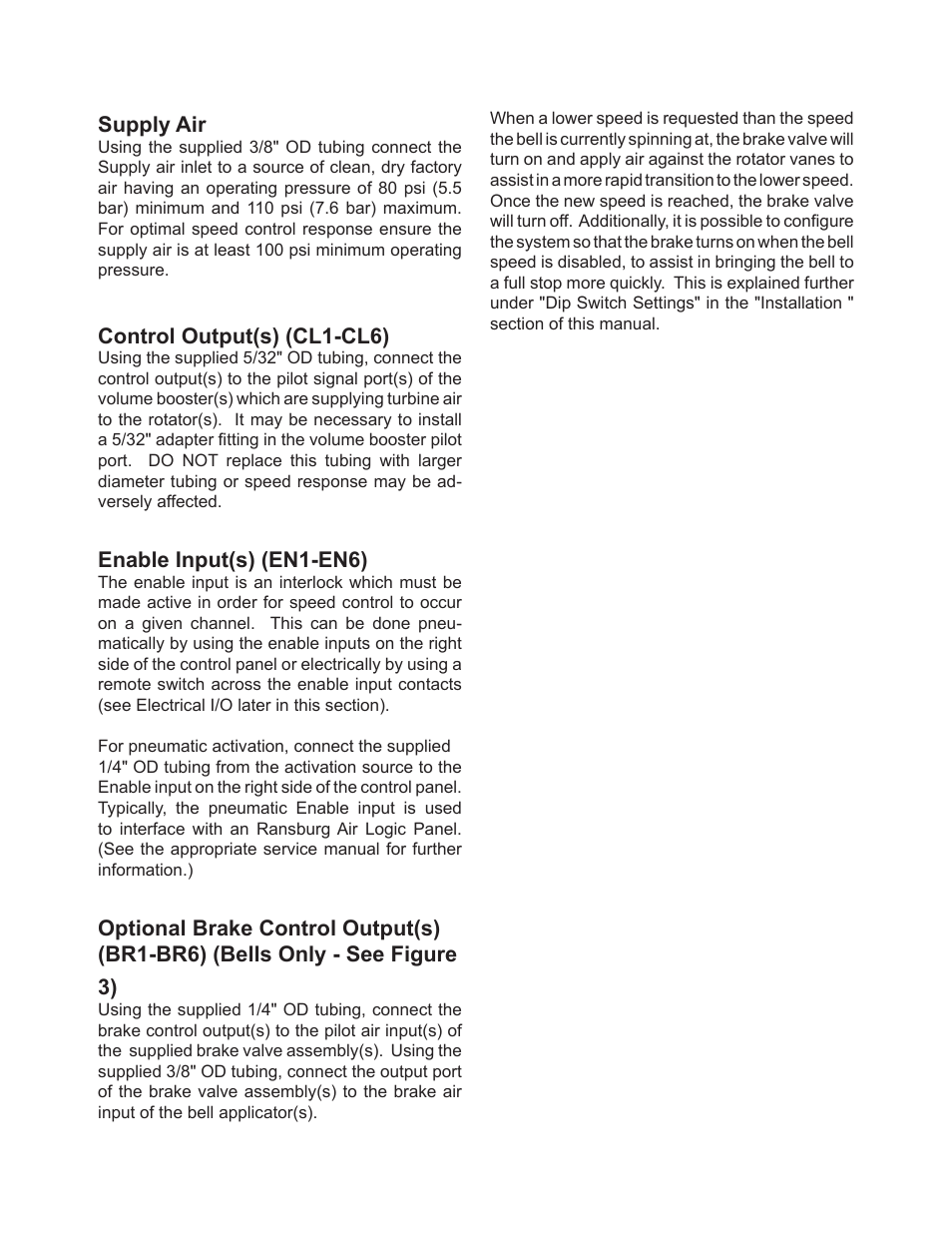 Supply air, Control output(s) (cl1-cl6), Enable input(s) (en1-en6) | Ransburg PulseTrack2 A11515-XXXXX User Manual | Page 18 / 58