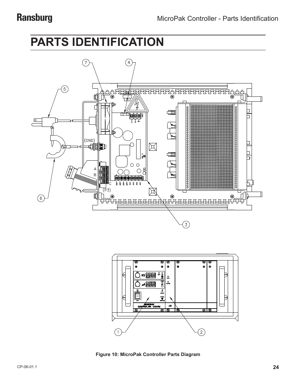 Parts identification, Ransburg | Ransburg MicroPak Controller A11789 User Manual | Page 26 / 34