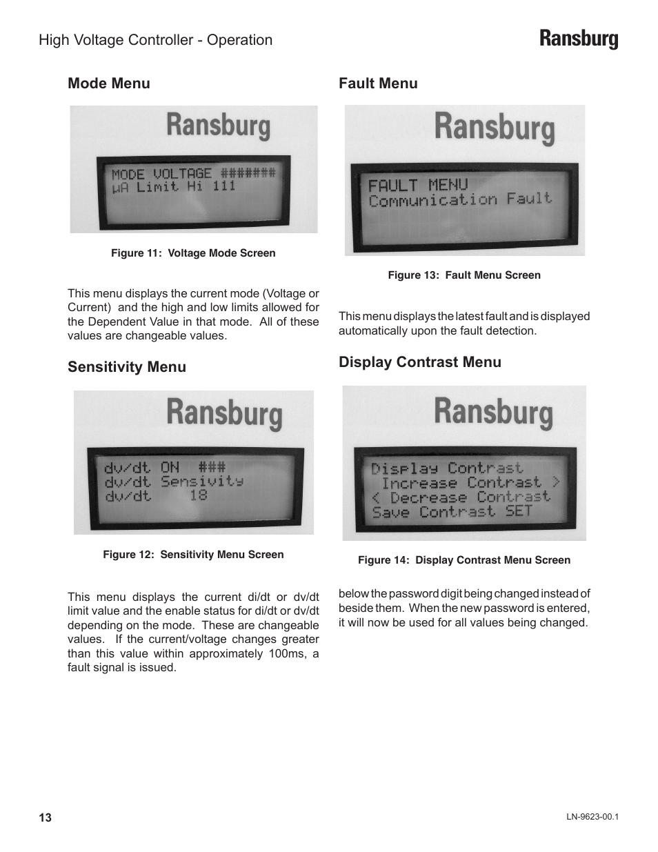 Ransburg | Ransburg HV Controller A12311 User Manual | Page 15 / 25