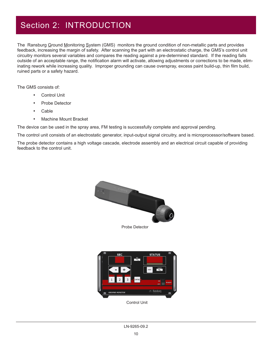 Ransburg GMS Ground Monitoring System A12520-XXXX User Manual | Page 10 / 44