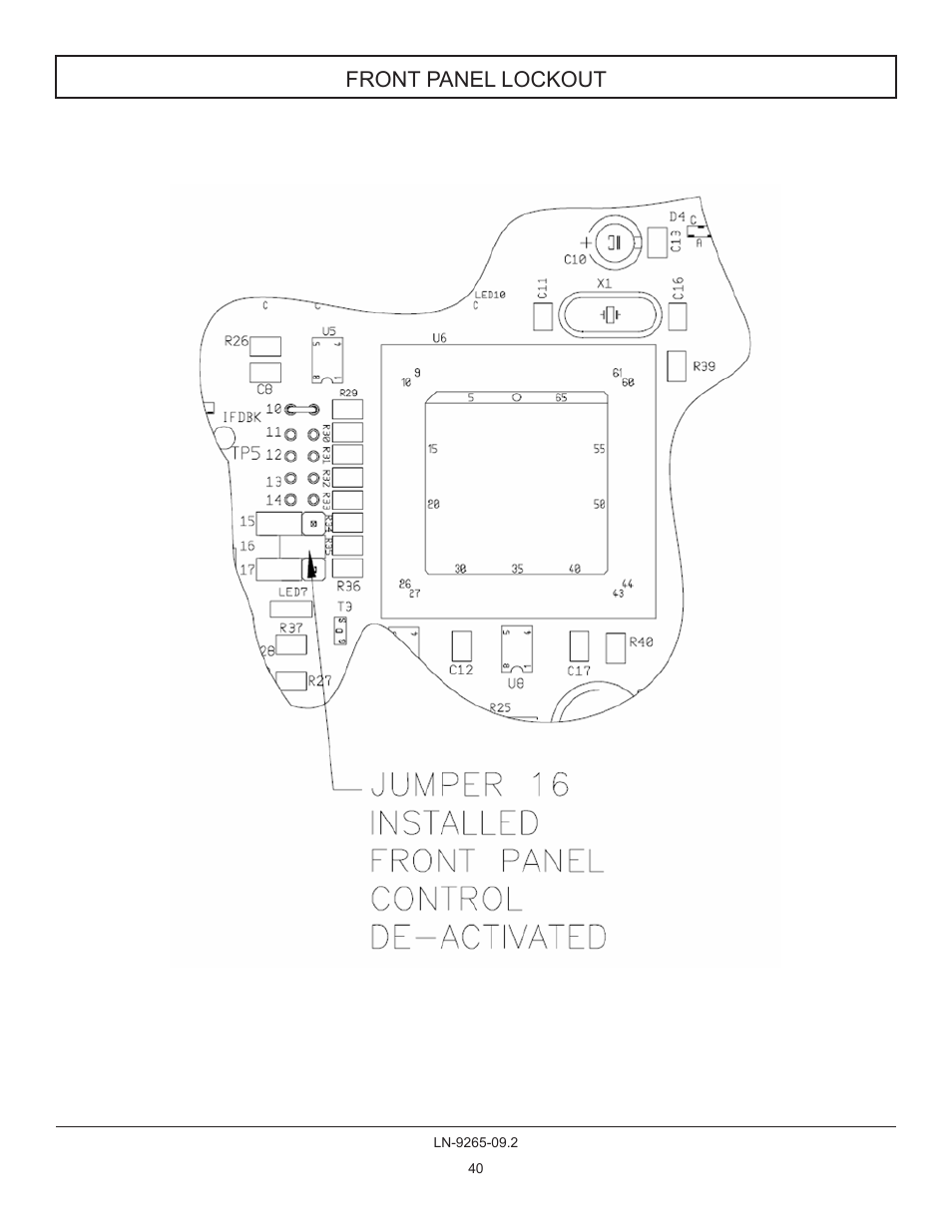 Front panel lockout | Ransburg GMS Ground Monitoring System A12520-XXXX User Manual | Page 40 / 44