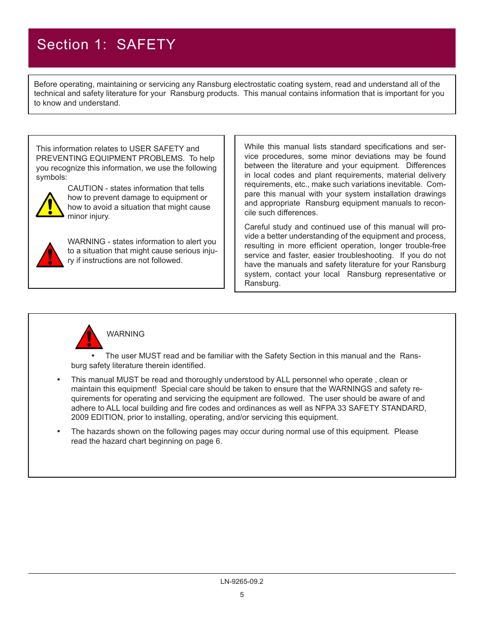 Ransburg GMS Ground Monitoring System A12520-XXXX User Manual | Page 5 / 44