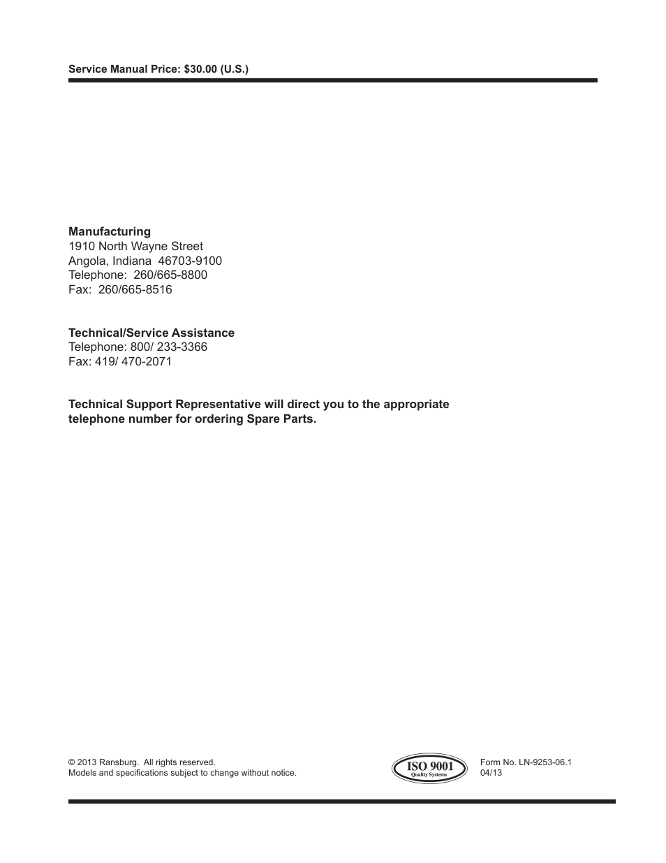 Ransburg Discrete IO Module A11435 User Manual | Page 25 / 25