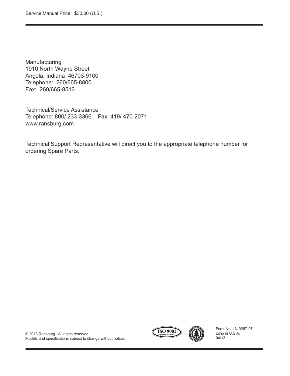 Ransburg Serial Digital Module 76911 User Manual | Page 16 / 16