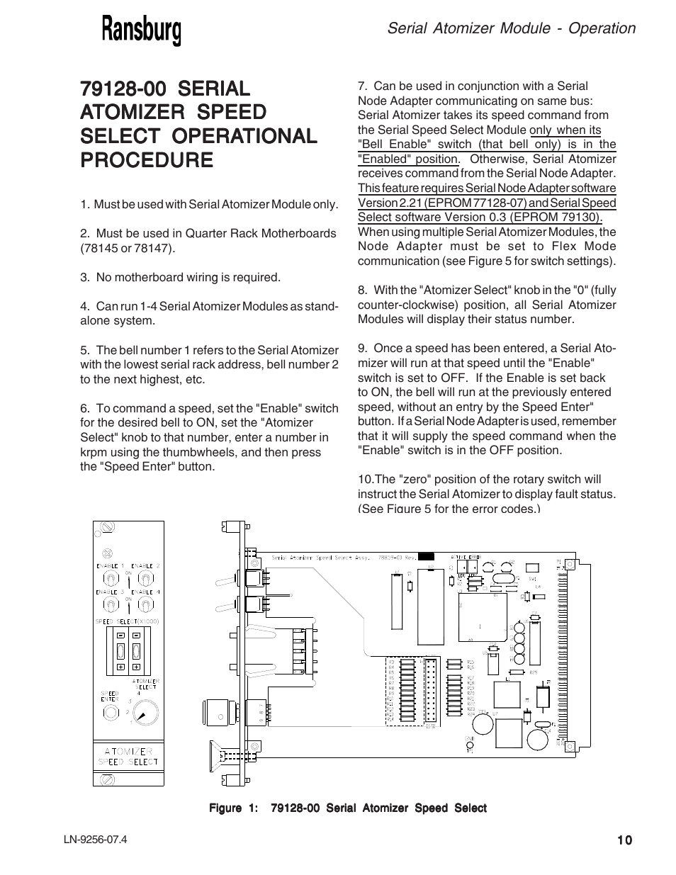 Ransburg Serial Atomizer Module A11925-00 User Manual | Page 13 / 26