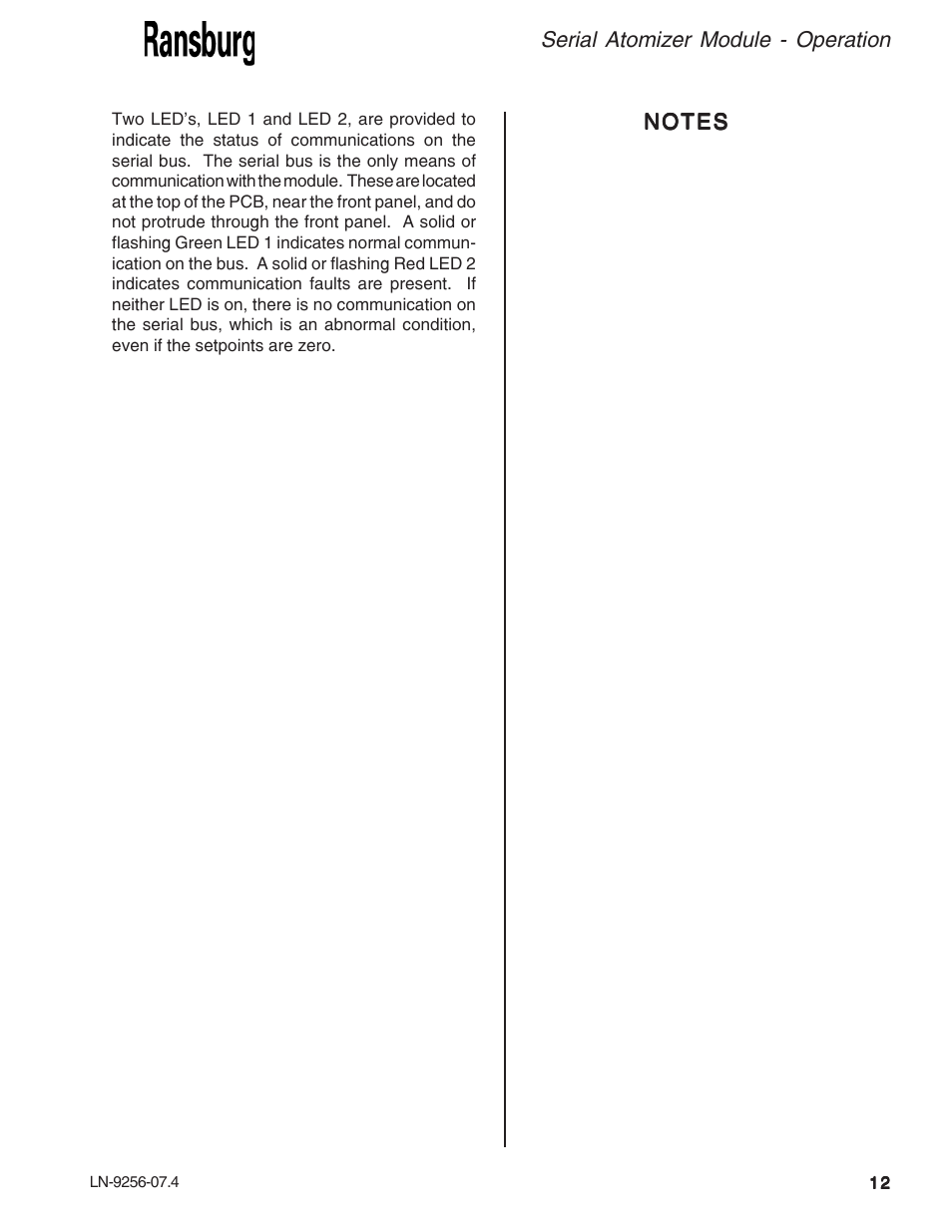 Ransburg Serial Atomizer Module A11925-00 User Manual | Page 15 / 26