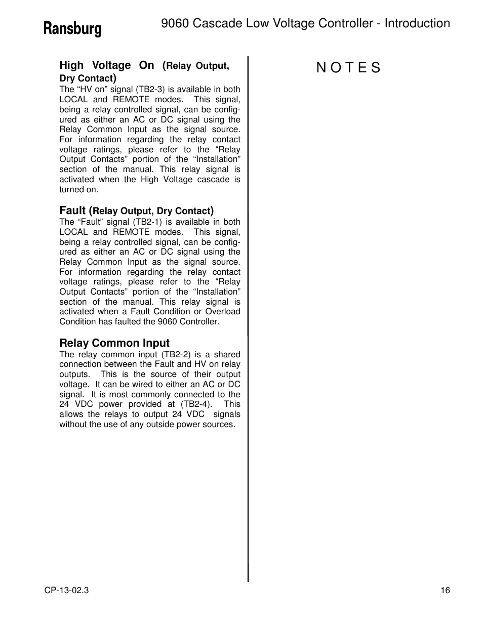 9060 cascade low voltage controller - introduction | Ransburg 9060 LV Cascade Controller 80120-XXX User Manual | Page 21 / 60