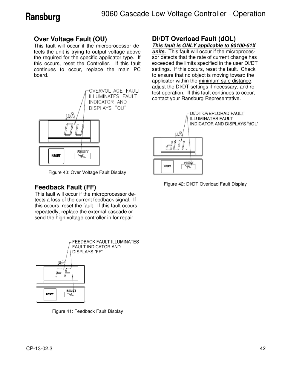 9060 cascade low voltage controller - operation | Ransburg 9060 LV Cascade Controller 80120-XXX User Manual | Page 47 / 60