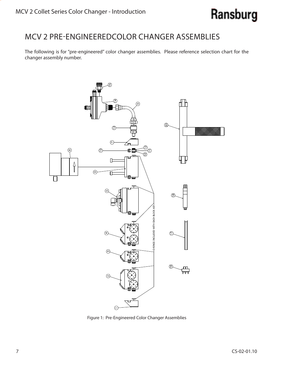 Mcv 2 pre-engineeredcolor changer assemblies, Mcv 2 collet series color changer - introduction | Ransburg MCV2 Modular Color Changer A10800-XX_A11077-XX User Manual | Page 12 / 66