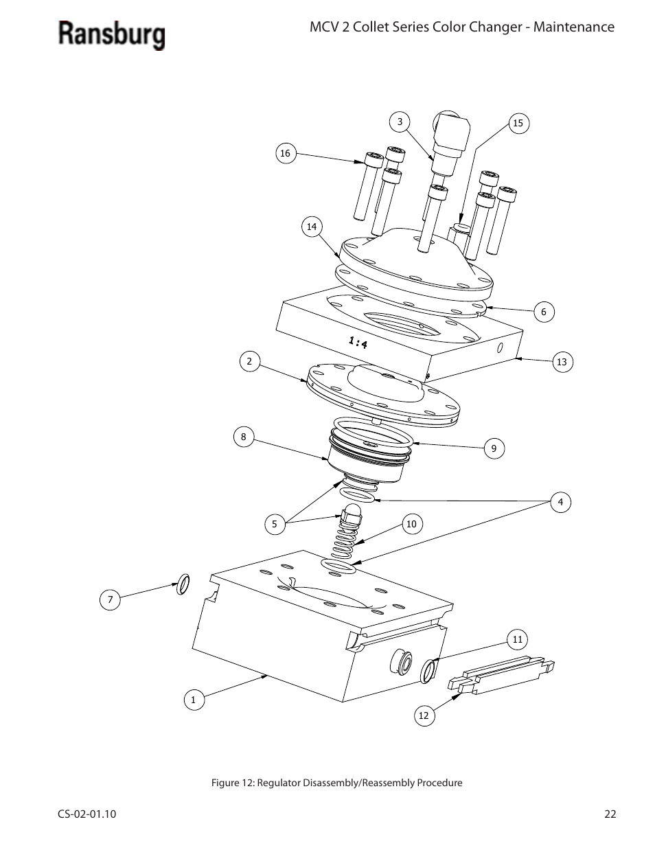 Mcv 2 collet series color changer - maintenance | Ransburg MCV2 Modular Color Changer A10800-XX_A11077-XX User Manual | Page 27 / 66