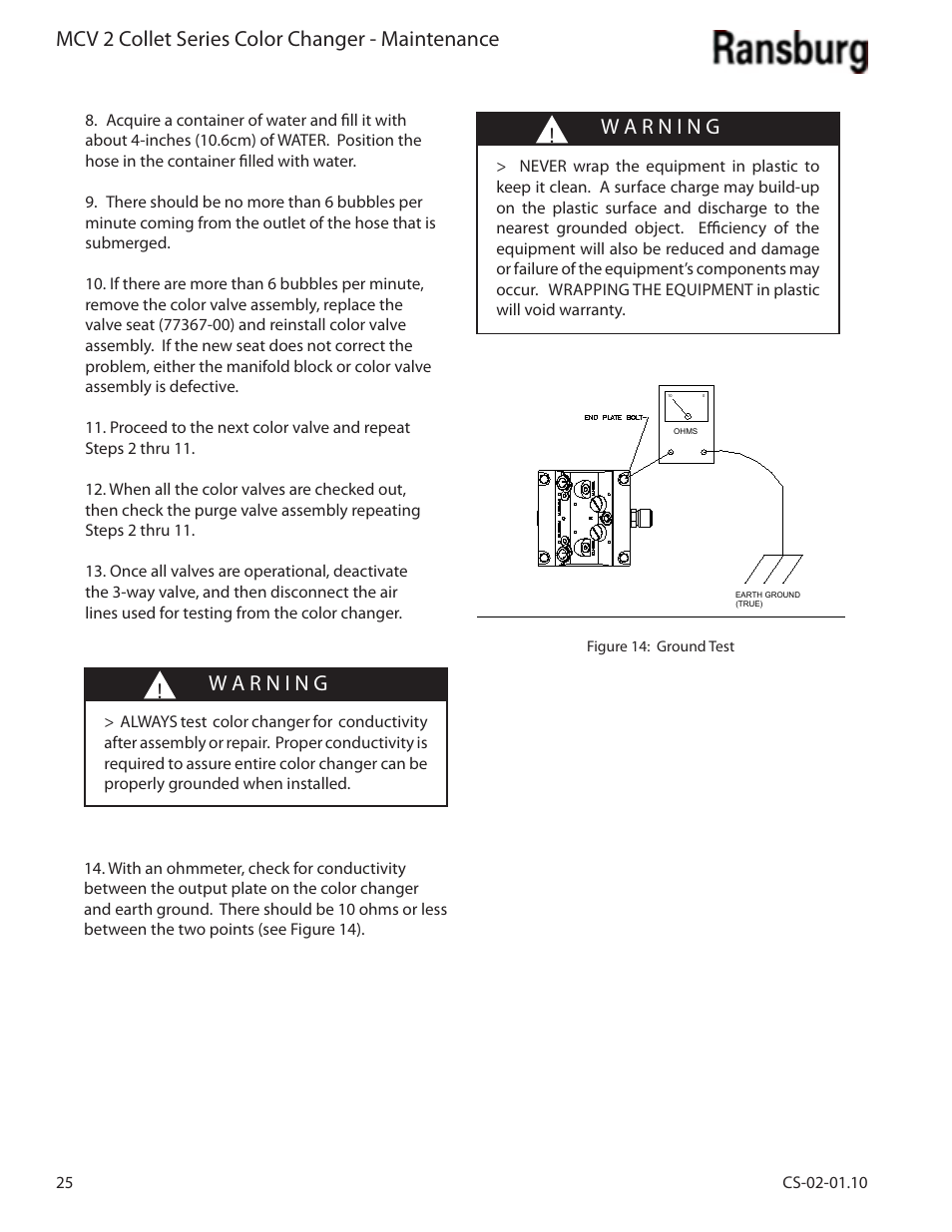 Ransburg MCV2 Modular Color Changer A10800-XX_A11077-XX User Manual | Page 30 / 66